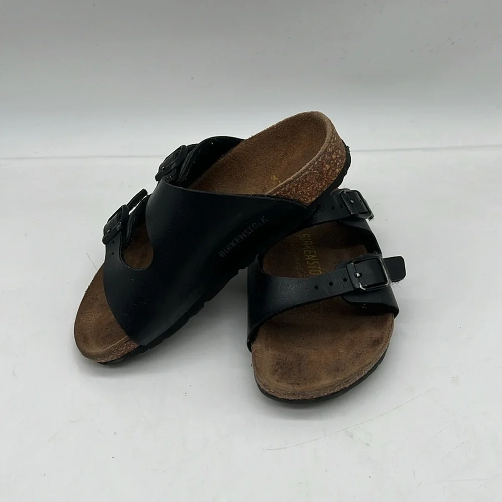 Birkenstock Arizona Sandal Black Birko-Flor Birkibuc KID/CHILD SZ EU 26 US C8 - Picture 2 of 8